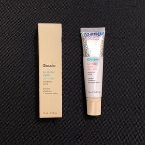 GLOSSIER Balm Dot Com Lip Balm & Skin Salve — Birthday — Full Size .5 oz